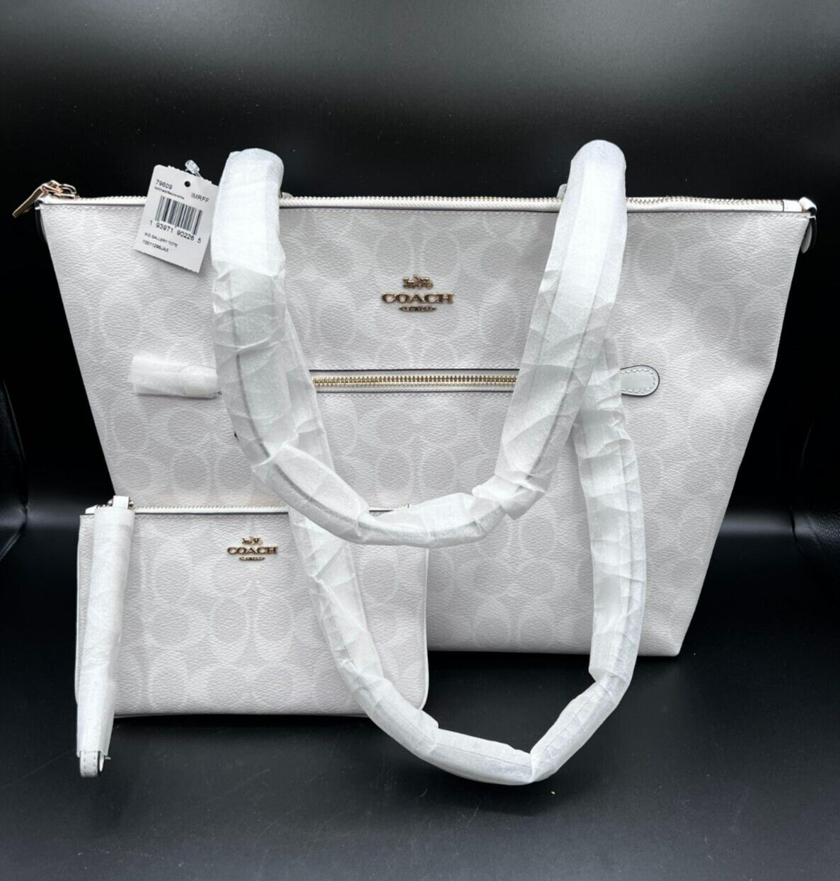 COACH Glacier White Gallery Tote & Wristlet Set-Designer For Days